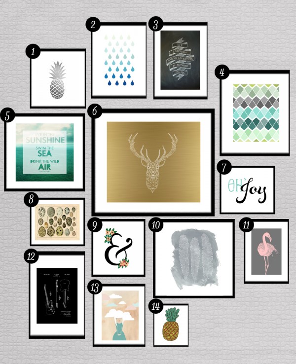 Free Printables for Gallery Walls • Little Gold Pixel