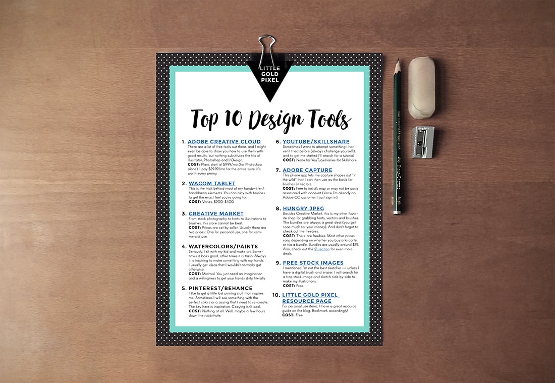 10 Design Tools to Boost Creativity + Free Printable Guide • Little Gold Pixel