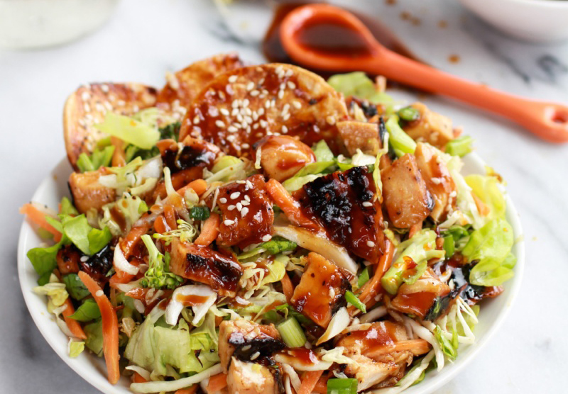 Chopped-Asian-BBQ-Chicken-Salad-with-Honey-Sesame-Crackers-halfbakedharvest