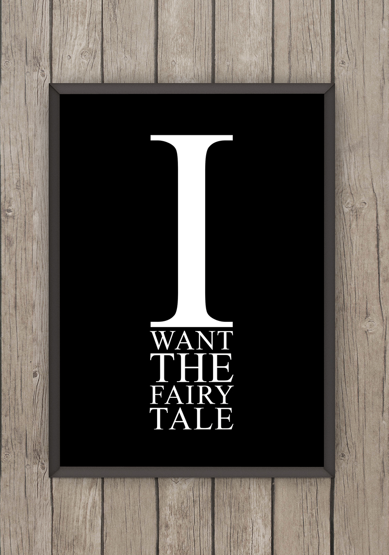 Pretty Woman Free Art Printable • I Want the Fairytale  • Little Gold Pixel