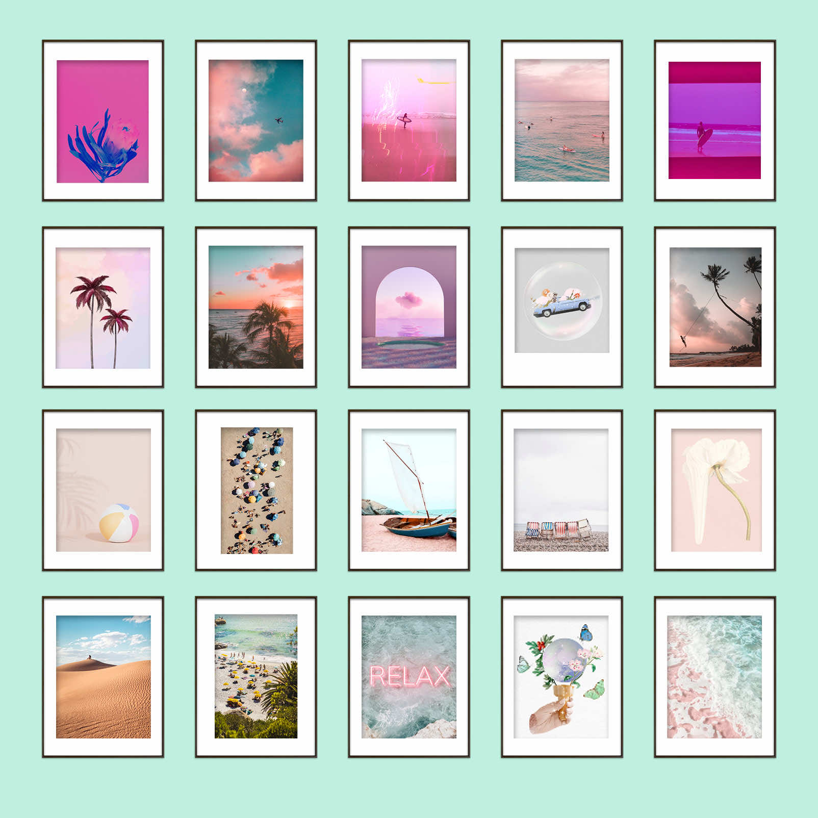 Dreamy Free Summer Art for Your Gallery Walls