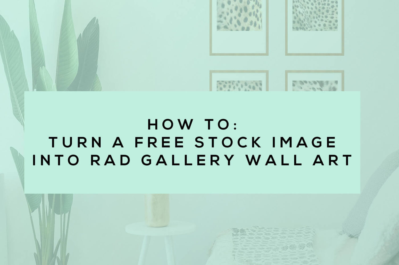 How to Turn a Free Stock Image Into Rad Gallery Wall Art • Little Gold Pixel • In which I show you how to turn stock photos into free abstract art in an easy walk-through video and step-by-step tutorial.