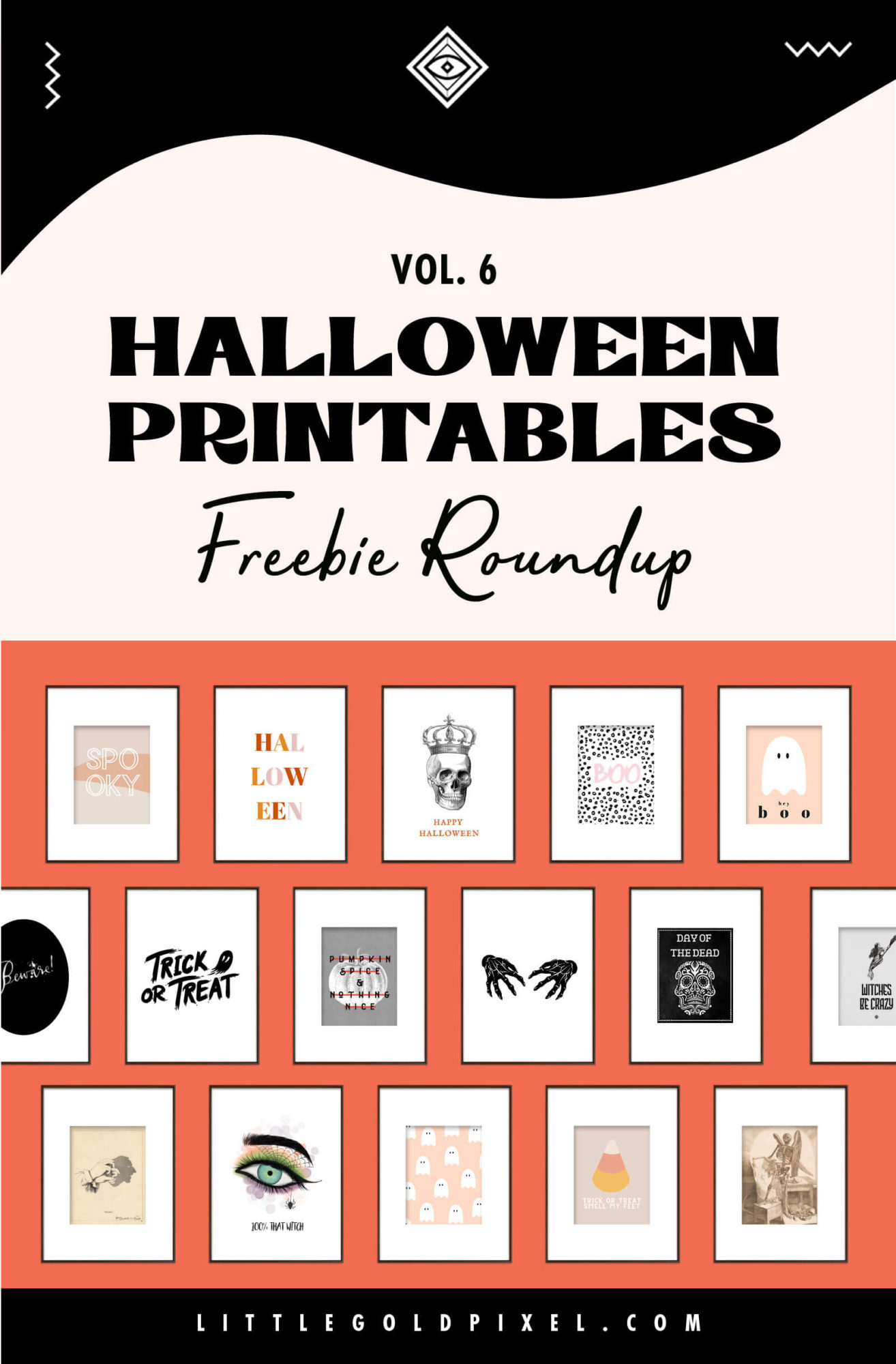 Free Halloween Printables: Vol. 6 • Little Gold Pixel • 40 Free Printables for Halloween