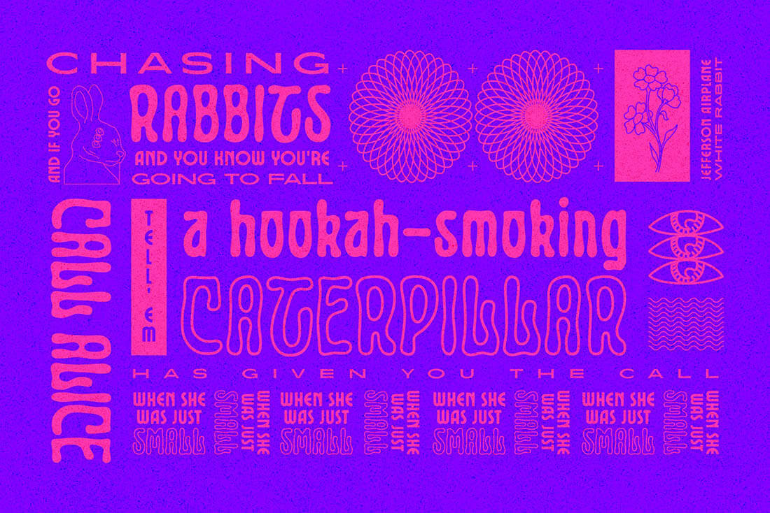 LUCIDITY • Retro Font Roundup • Little Gold Pixel • #psychedelic #groovy #hippie #retro #typography #type #typeface #fonts #graphicdesign #1970s #1960s