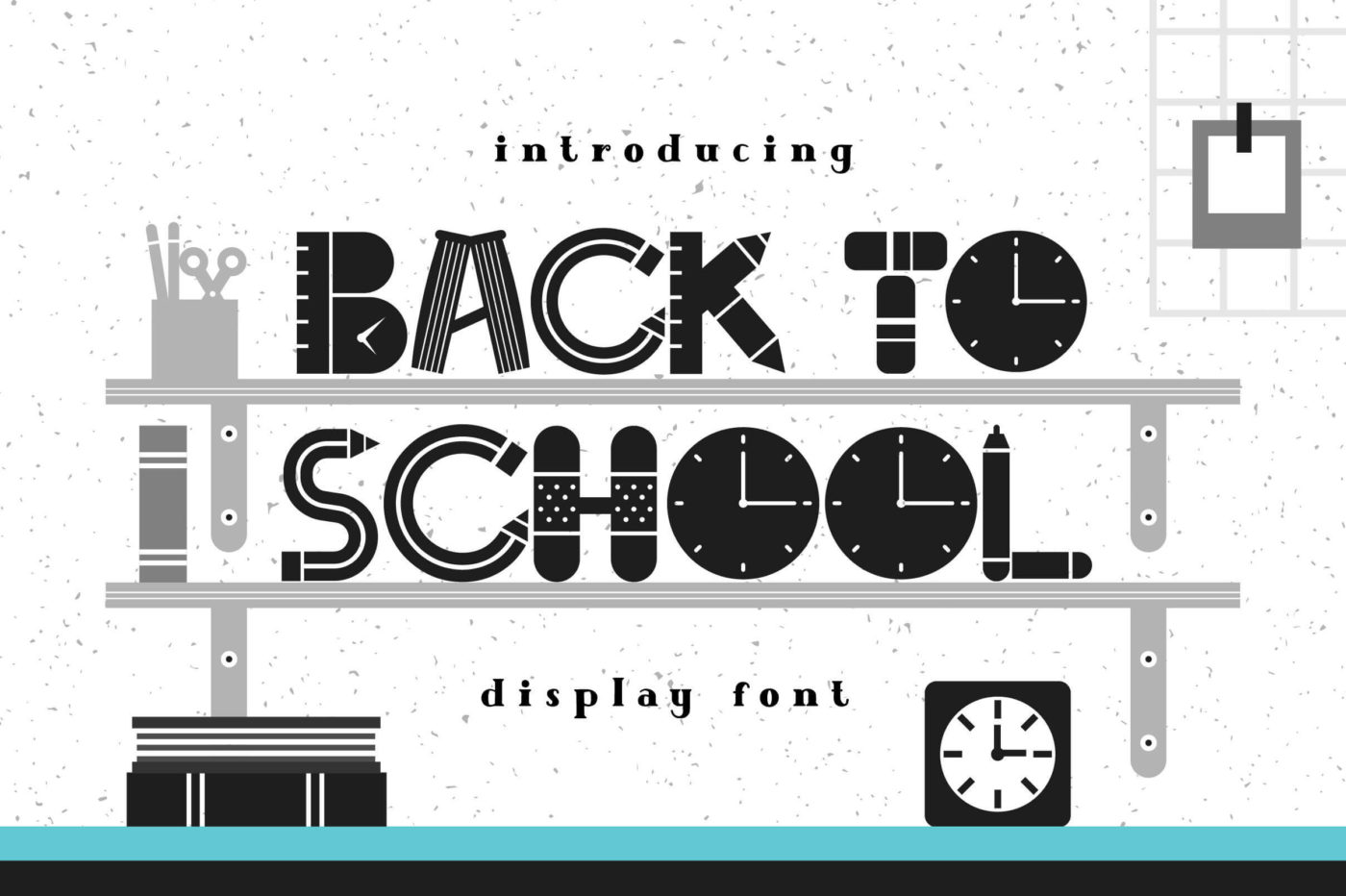 Back to School Font
--
25 Typefaces for Cool Kids • Little Gold Pixel • #schoolfonts #schooltype #schooltypefaces #typography #fonts