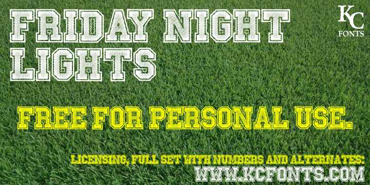 Friday Night Lights Font
--
25 Typefaces for Cool Kids • Little Gold Pixel • #schoolfonts #schooltype #schooltypefaces #typography #fonts