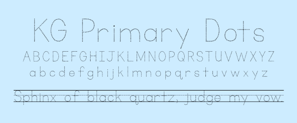 KG Primary Dots Font
--
25 Typefaces for Cool Kids • Little Gold Pixel • #schoolfonts #schooltype #schooltypefaces #typography #fonts