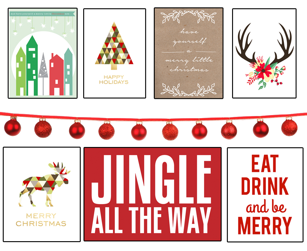 Free Christmas Printables to Spiffy Up Your Holiday Decor • littlegoldpixel.com • 35+ stylish, modern, minimal holiday finds!