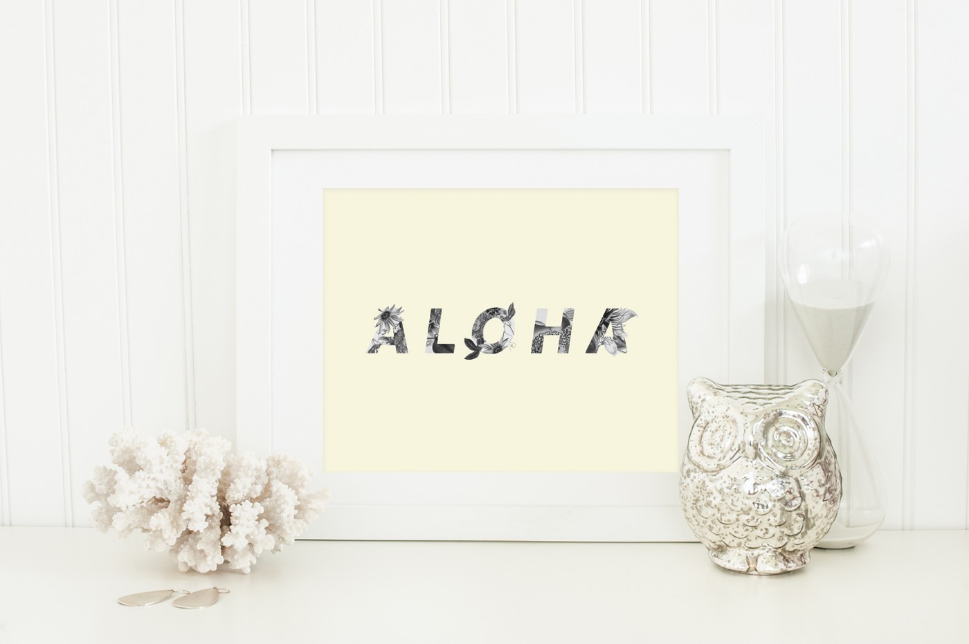 Aloha Floral Hawaiian Art Printable / Freebie Fridays • Little Gold Pixel