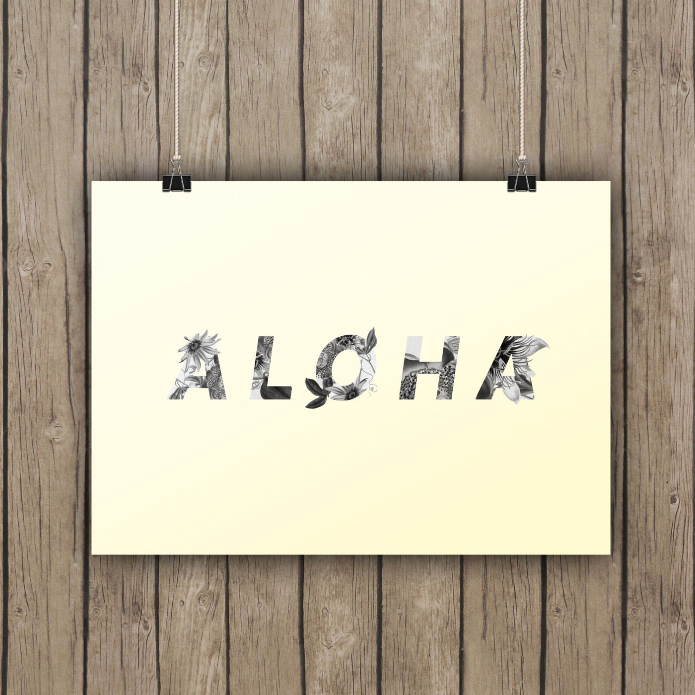 Aloha Floral Hawaiian Art Printable / Freebie Fridays • Little Gold Pixel