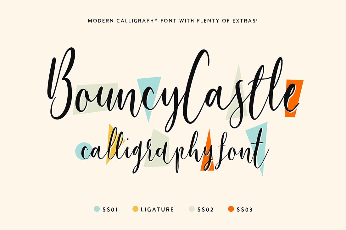 Bouncy Castle • 14 Bouncy Fonts to Liven Up Your Designs • Little Gold Pixel