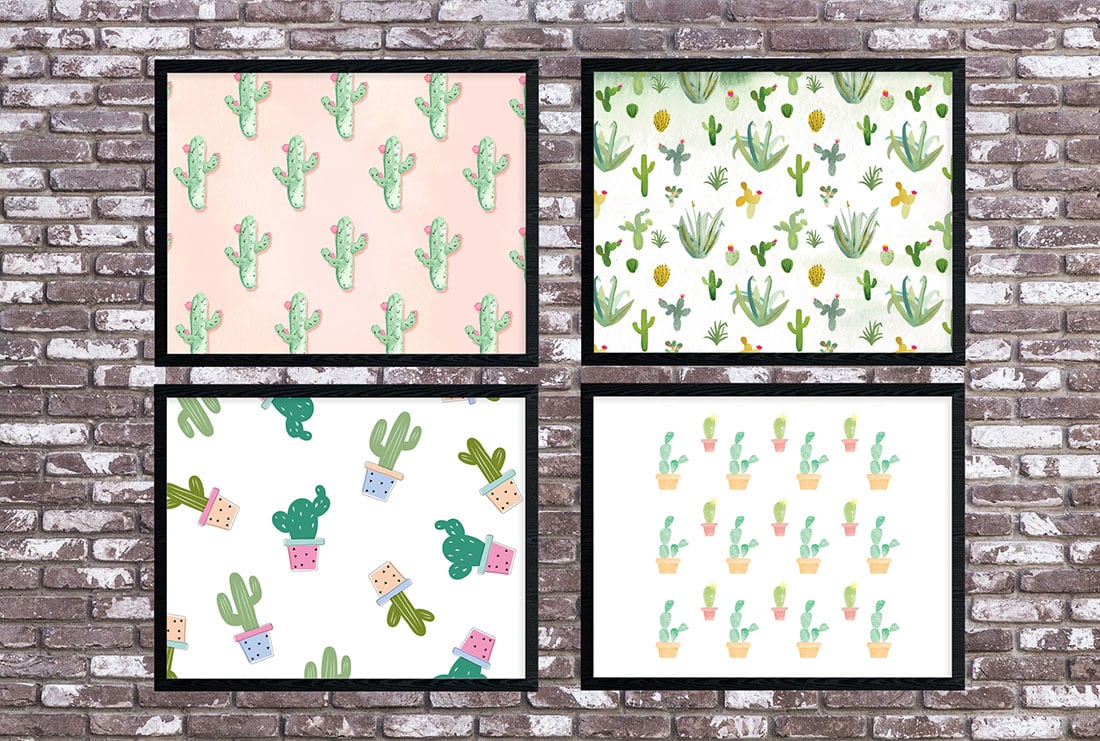 Cactus Art Roundup: 55 Awesome Free Printables • Little Gold Pixel