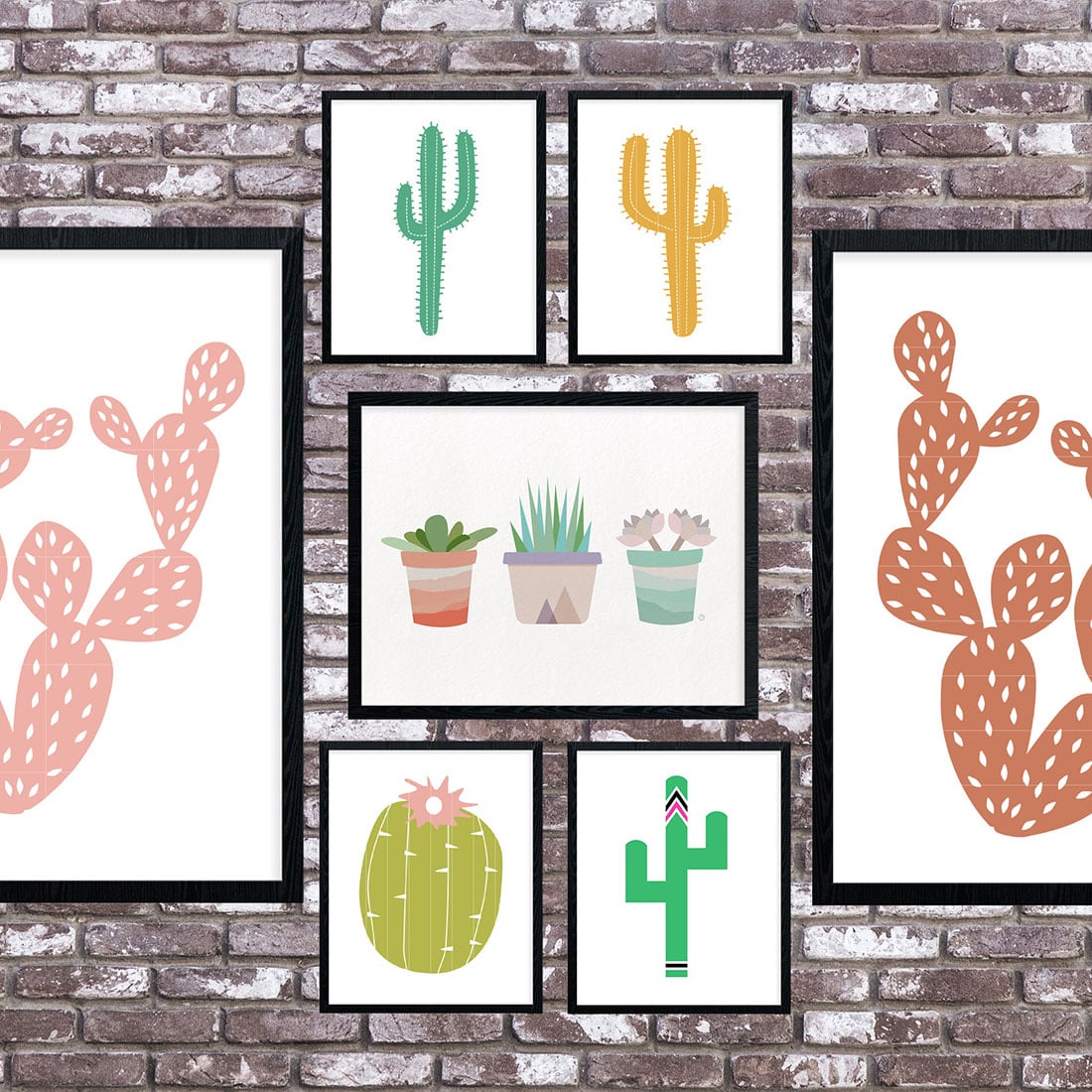 Cactus Art Roundup: 55 Awesome Free Printables