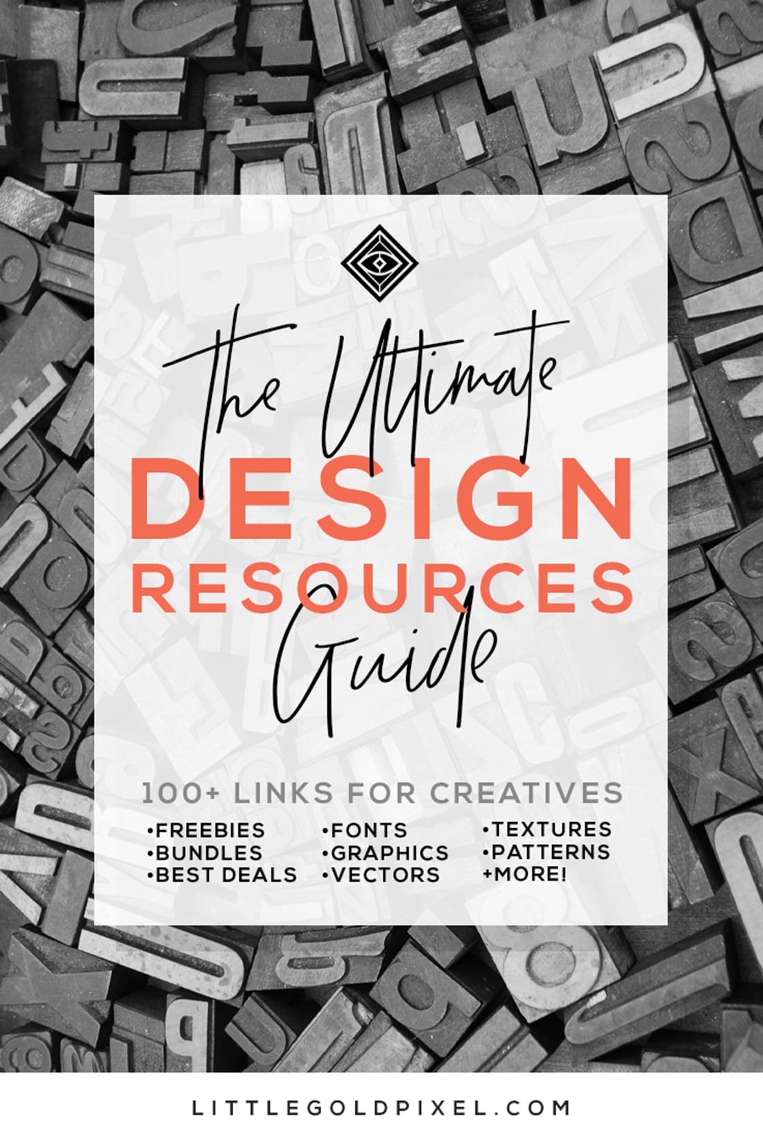 Ultimate Design Resources Guide • 100+ Links for Digital Creatives who Photoshop, Illustrator • Freebies, Bundles & Deals on Fonts, Graphics, Vectors, Textures, Patterns & More! • Click through & bookmark today!