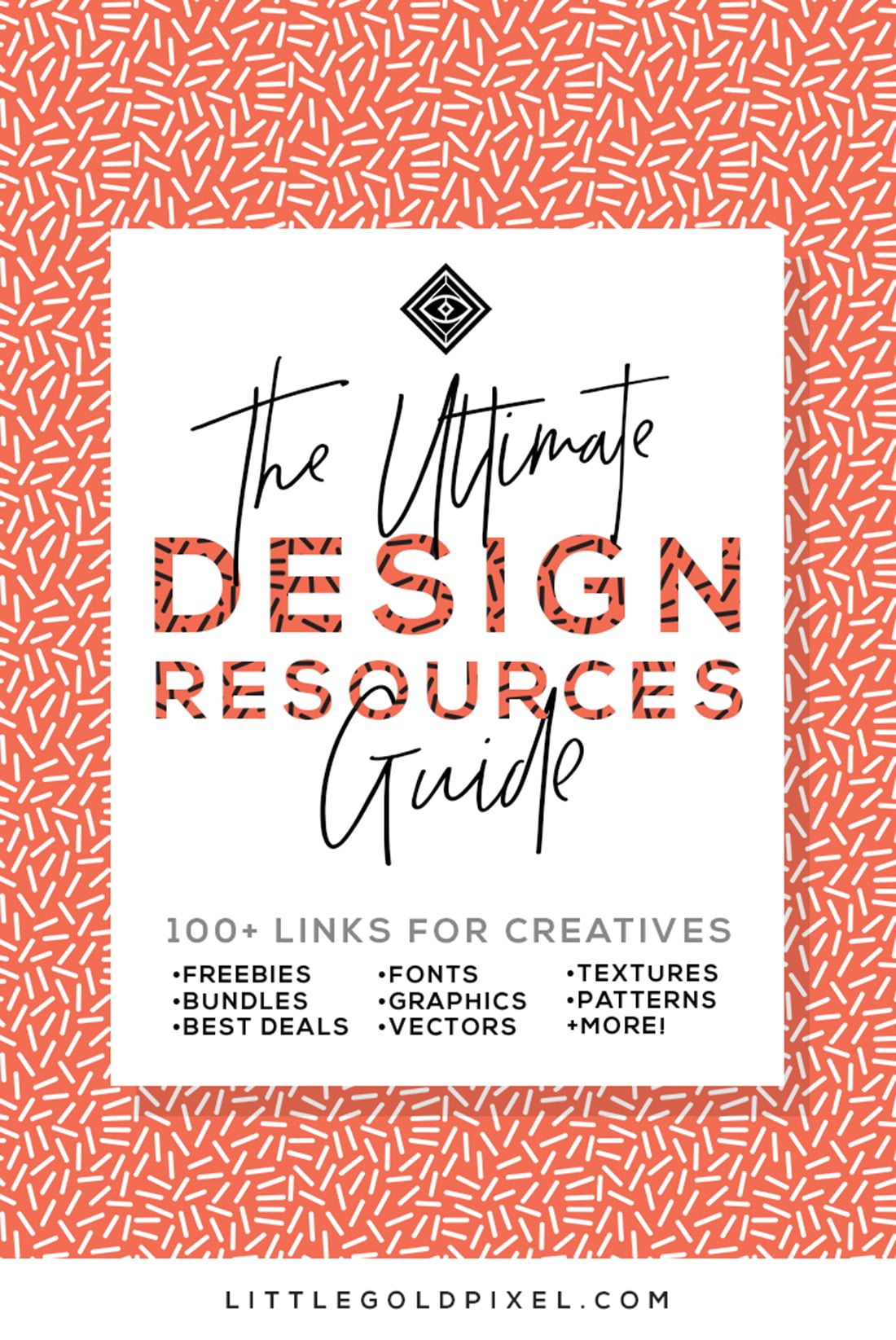 Ultimate Design Resources Guide • 100+ Links for Digital Creatives who Photoshop, Illustrator • Freebies, Bundles & Deals on Fonts, Graphics, Vectors, Textures, Patterns & More! • Click through & bookmark today!