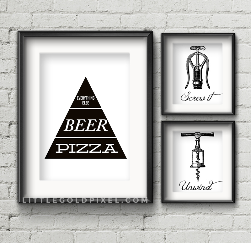 Free Instant Artwork Kitchen Signs Printables - Knick of Time