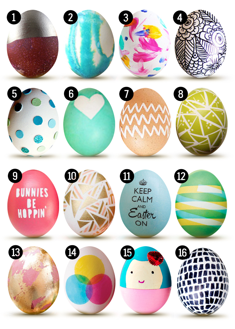 Easter Egg Roundup • 16 Cute Designs • Little Gold Pixel