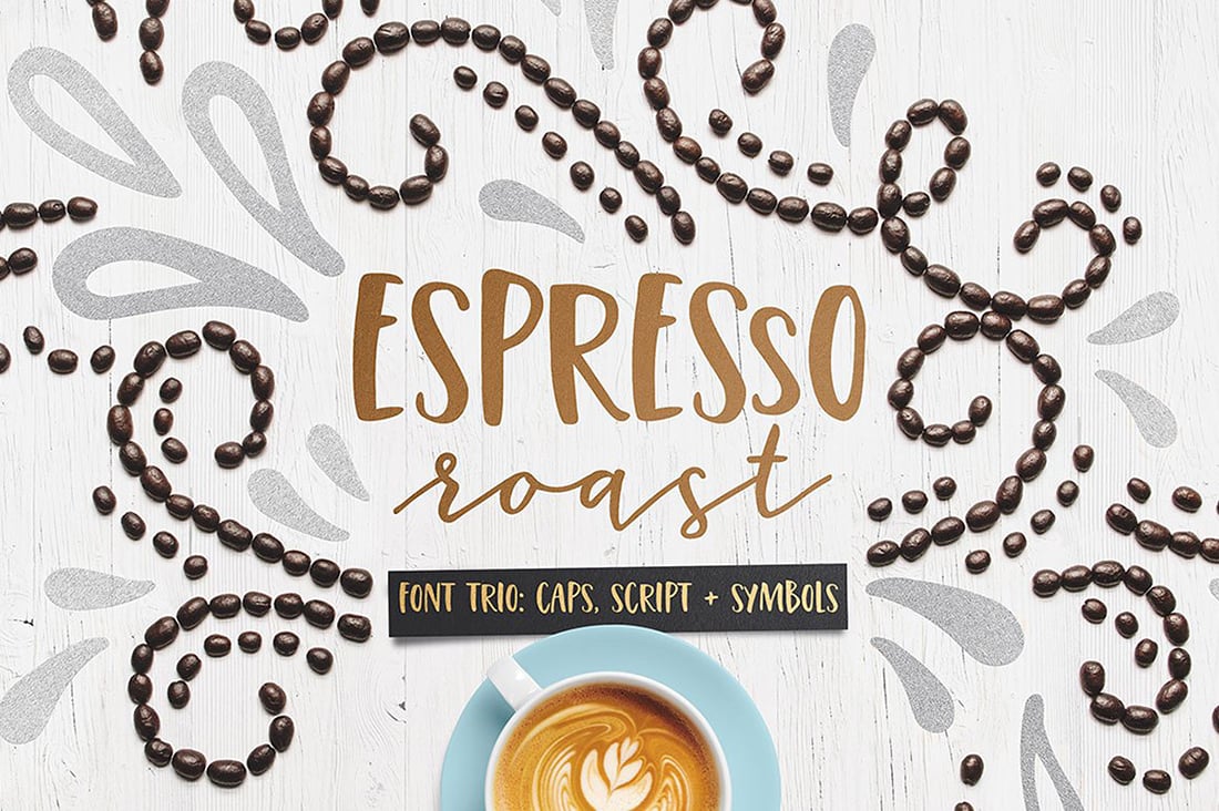Espresso Roast • 14 Bouncy Fonts to Liven Up Your Designs • Little Gold Pixel