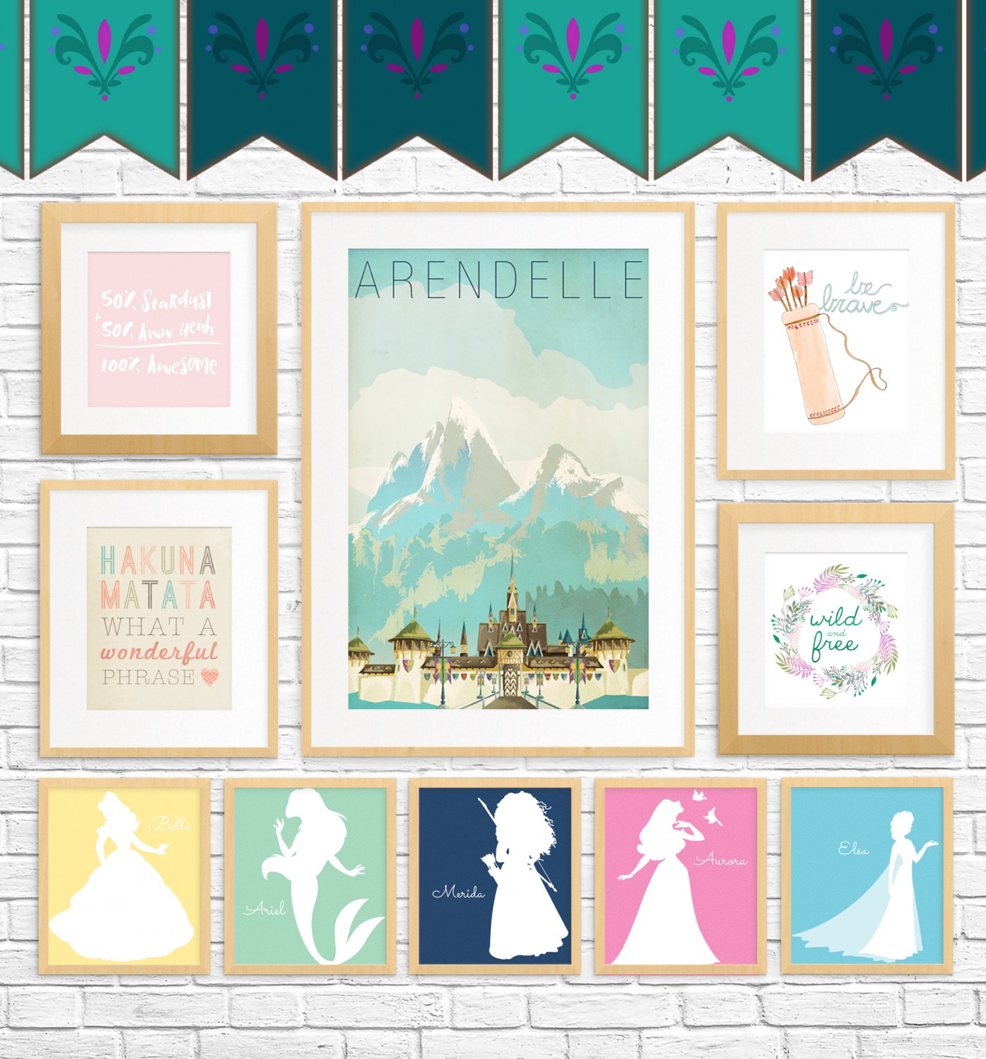 15 Free Gallery Wall Art Roundups to Bookmark • Little Gold Pixel • In which I share 15 free gallery wall art roundups that you can bookmark and share to create easy themed wall art throughout your home.