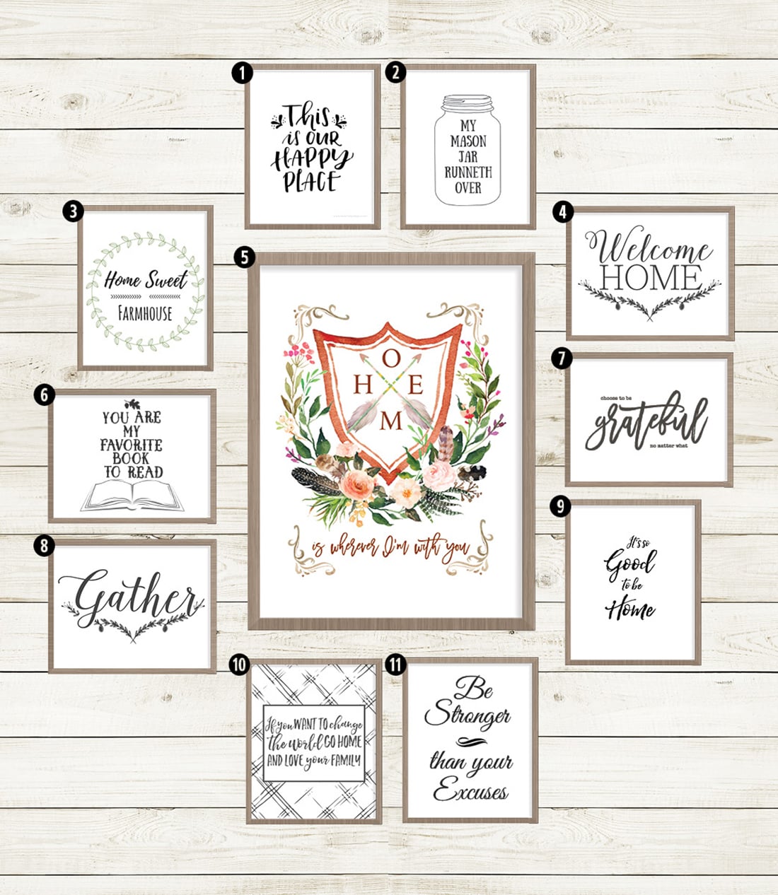 40+ Free Farmhouse Printables for that Fixer Upper Vibe