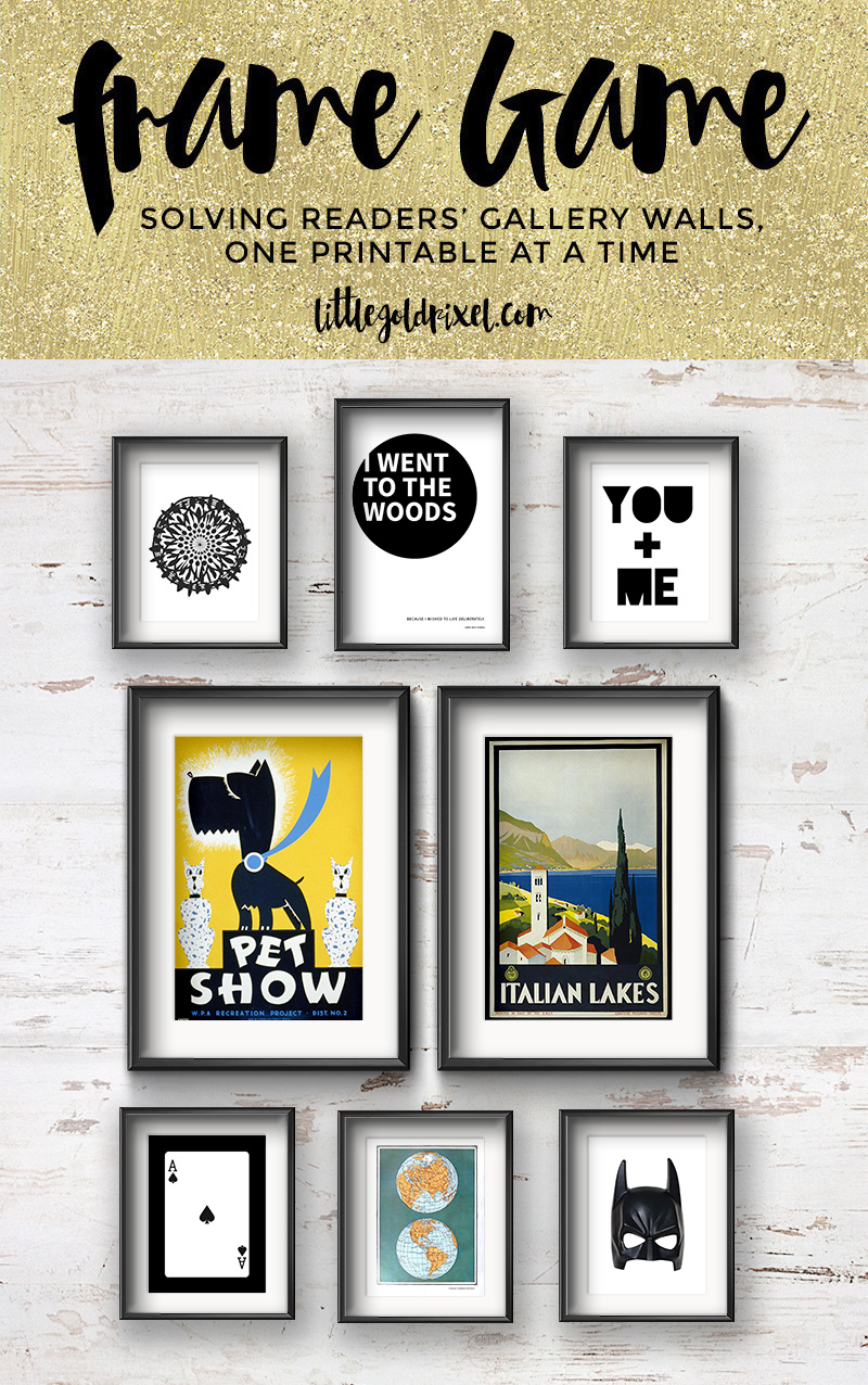 Finding Common Ground in a Fun Couple Gallery Wall • Frame Game • Little Gold Pixel