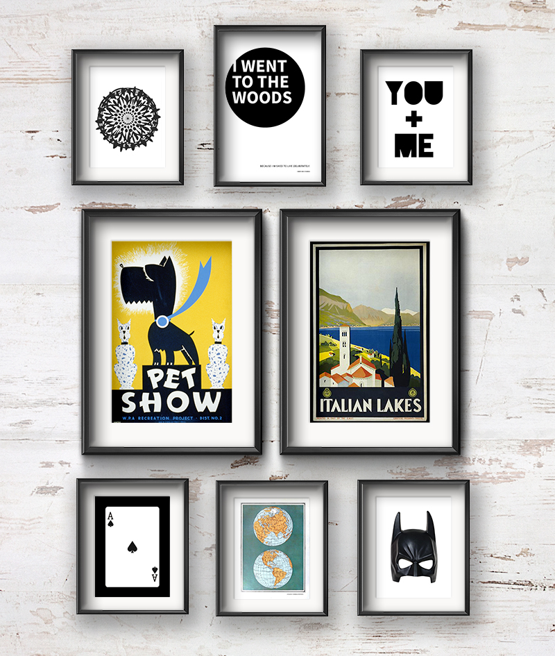 Finding Common Ground in a Fun Couple Gallery Wall • Frame Game • Little Gold Pixel