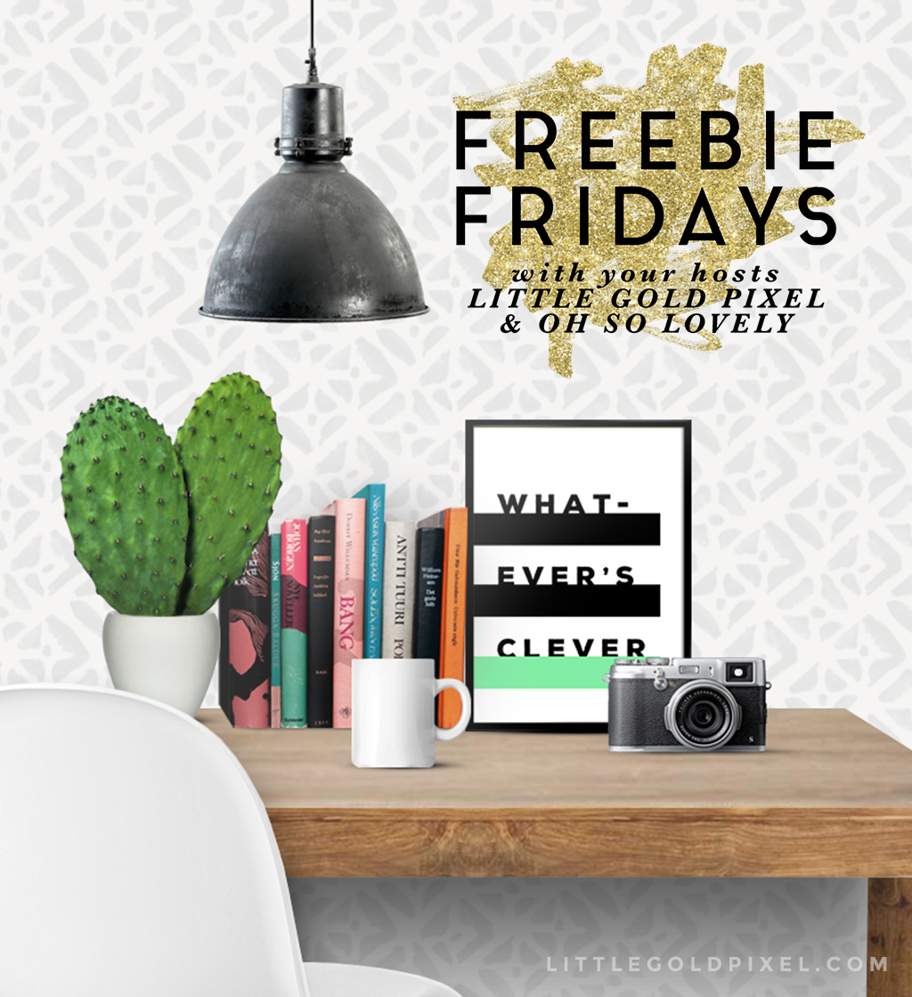 Whatever’s Clever Free Art Printable / Freebie Fridays