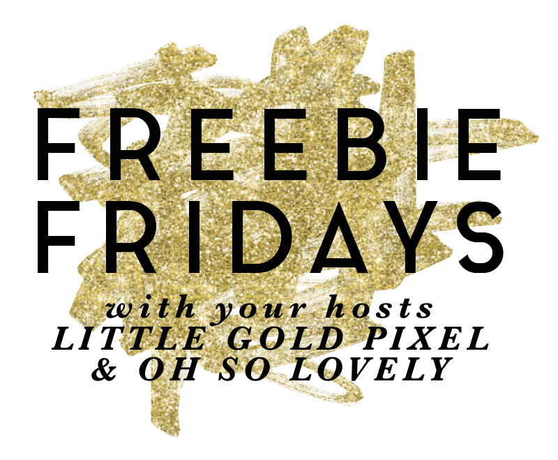 Freebie Fridays • Little Gold Pixel