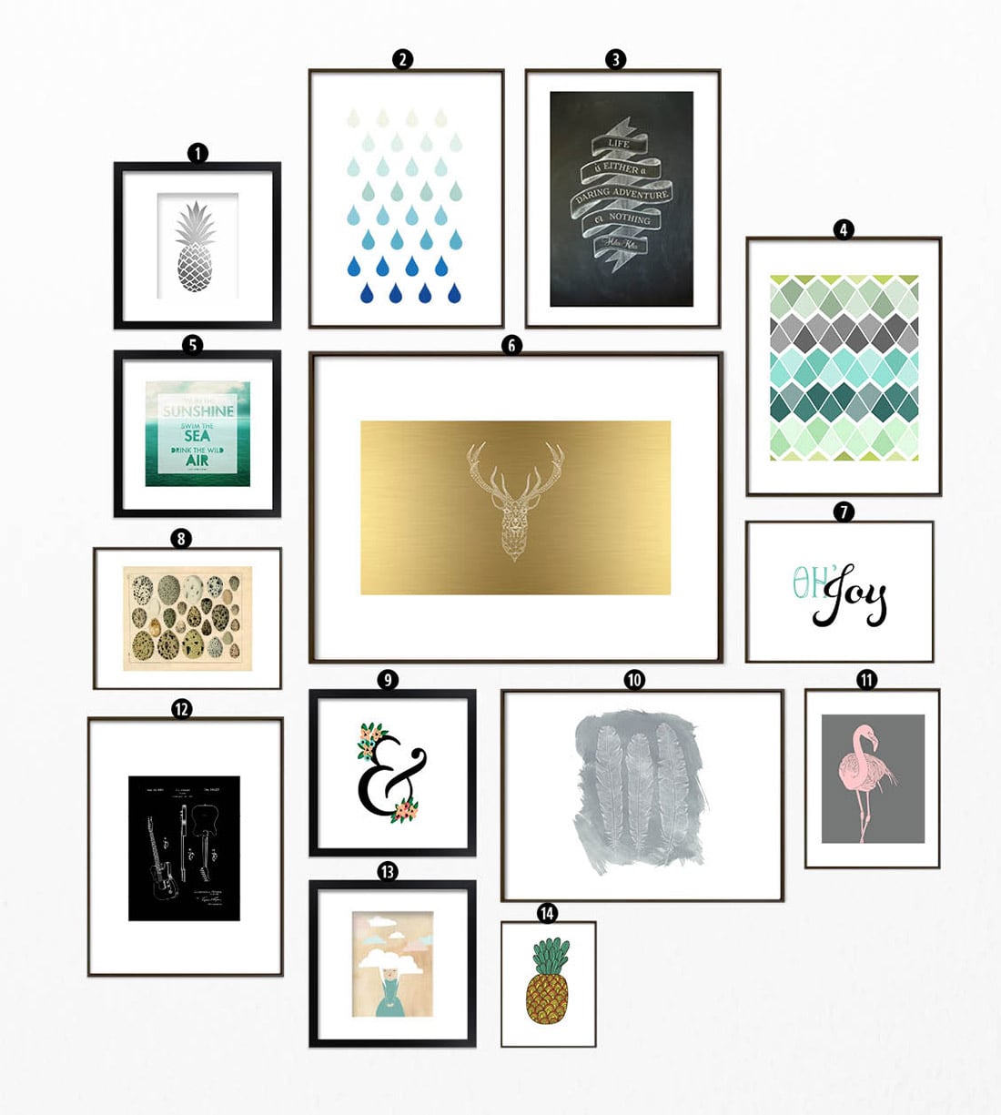 26 Free Printables For Gallery Walls • Little Gold Pixel • An Art Printable Roundup • #printables #freebies #freeprintables #freeart #freeprints #gallerywall #gallerywallideas #gallerywallart