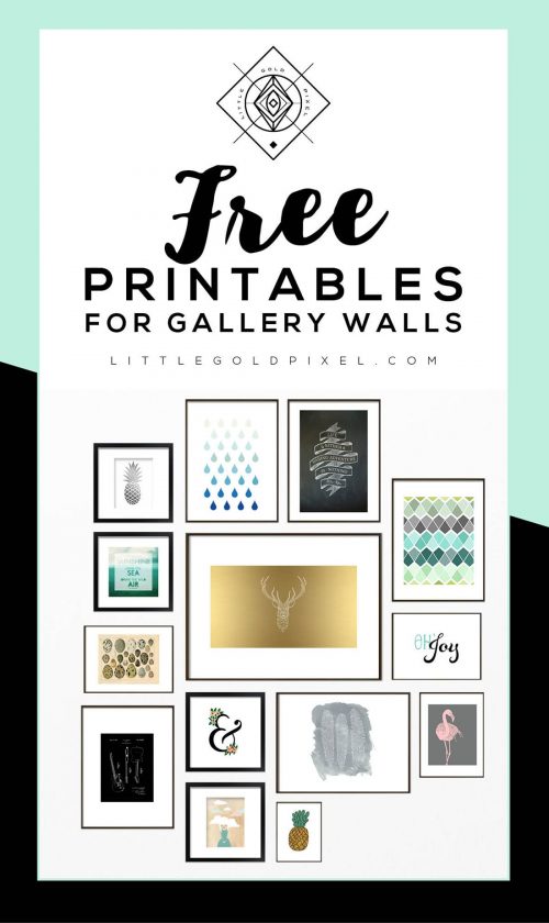 Roundup: Free Printables for Gallery Walls • Little Gold Pixel