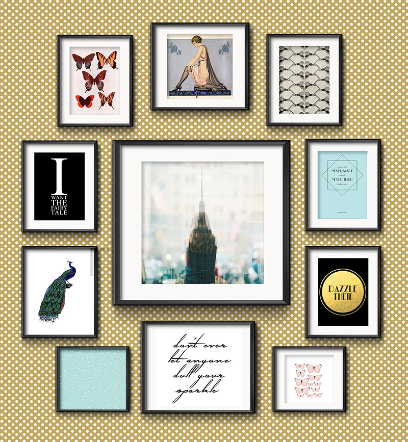 Frame Game: Grand Art Deco Charm for a Gatsby Fan • Frame Game is an occasional series in which I take readers' gallery wall requests and find art that fits their personalities • Little Gold Pixel • littlegoldpixel.com