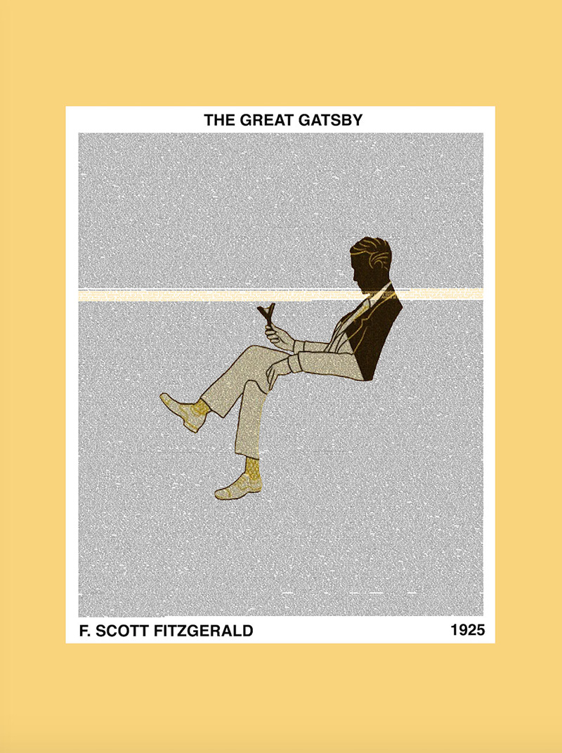 Frame Game: Grand Art Deco Charm for a Gatsby Fan • Art by TradeMark Design on Etsy: https://www.etsy.com/listing/244023126/the-great-gatsby-classic-novel-graphic