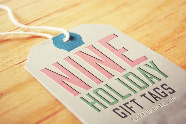 Easy & Free Modern Holiday Gift Tags