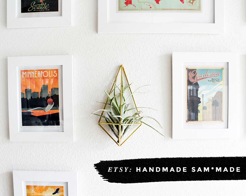 8 Awesome Air Plant Hangers • Little Gold Pixel • Handmade Sam*Made