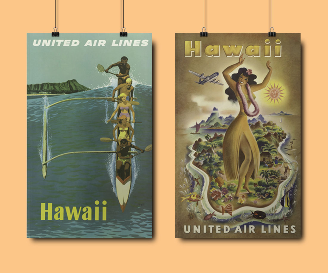 Free Hawaiian Travel Art: 16 Printables • Little Gold Pixel