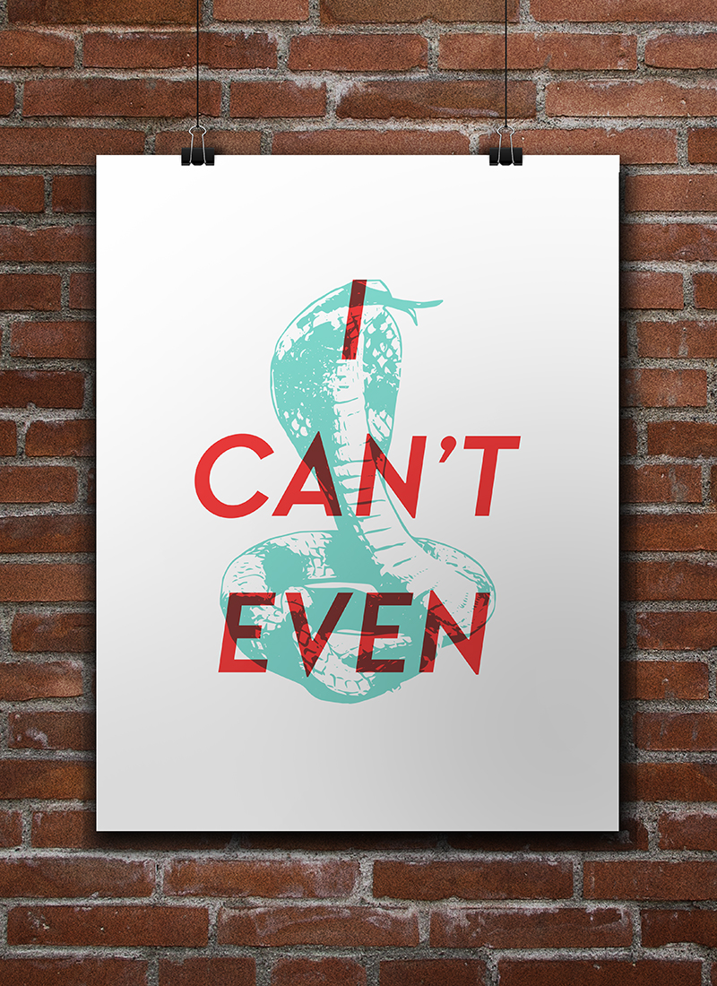 I Can't Even Free Printable • Little Gold Pixel