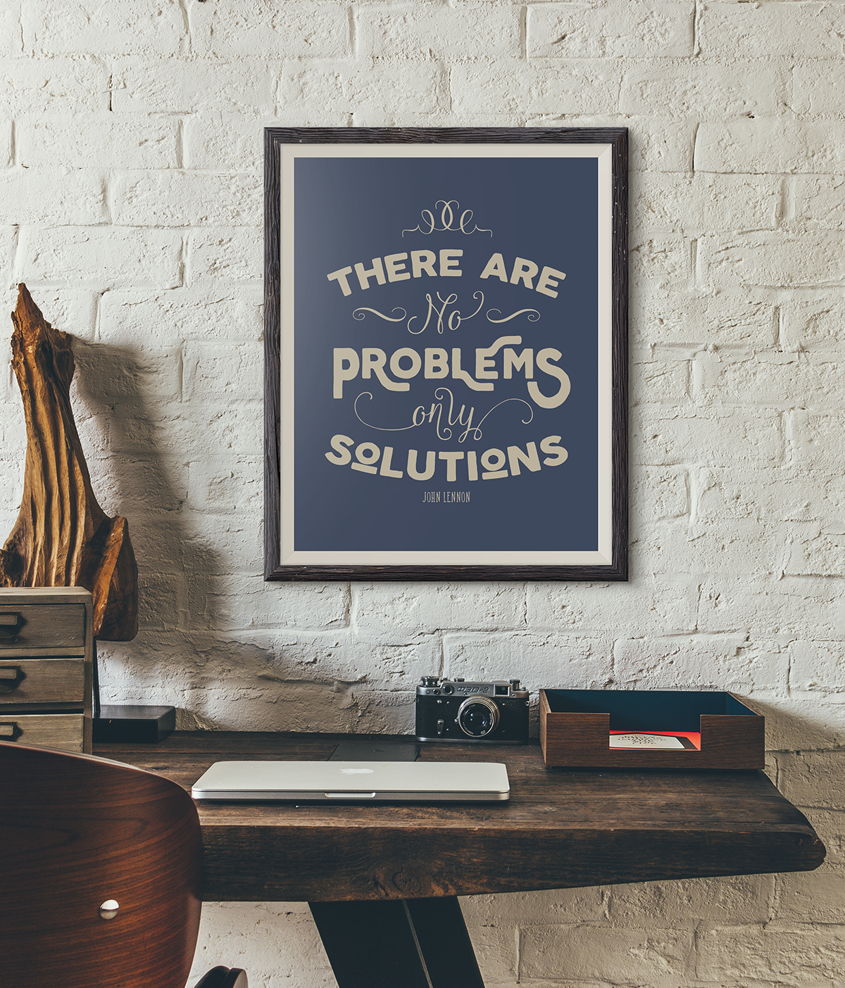 John Lennon Free Art Printable: There Are No Problems Only Solutions ...