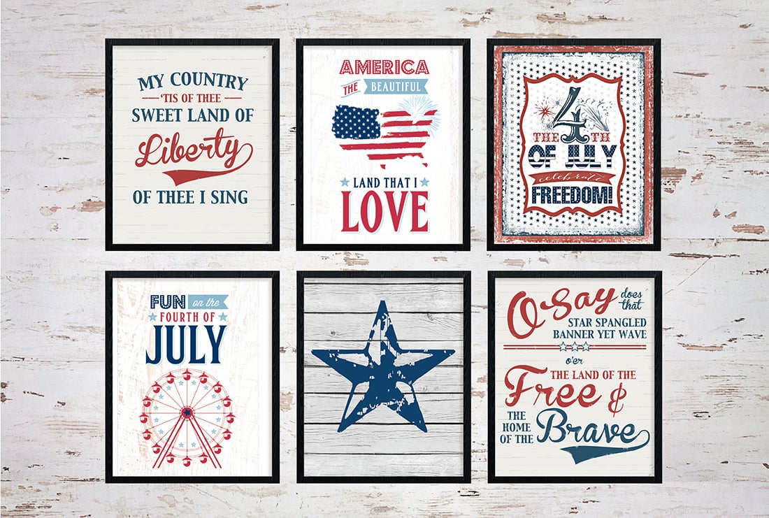 25+ July 4th Free Printables • Little Gold Pixel