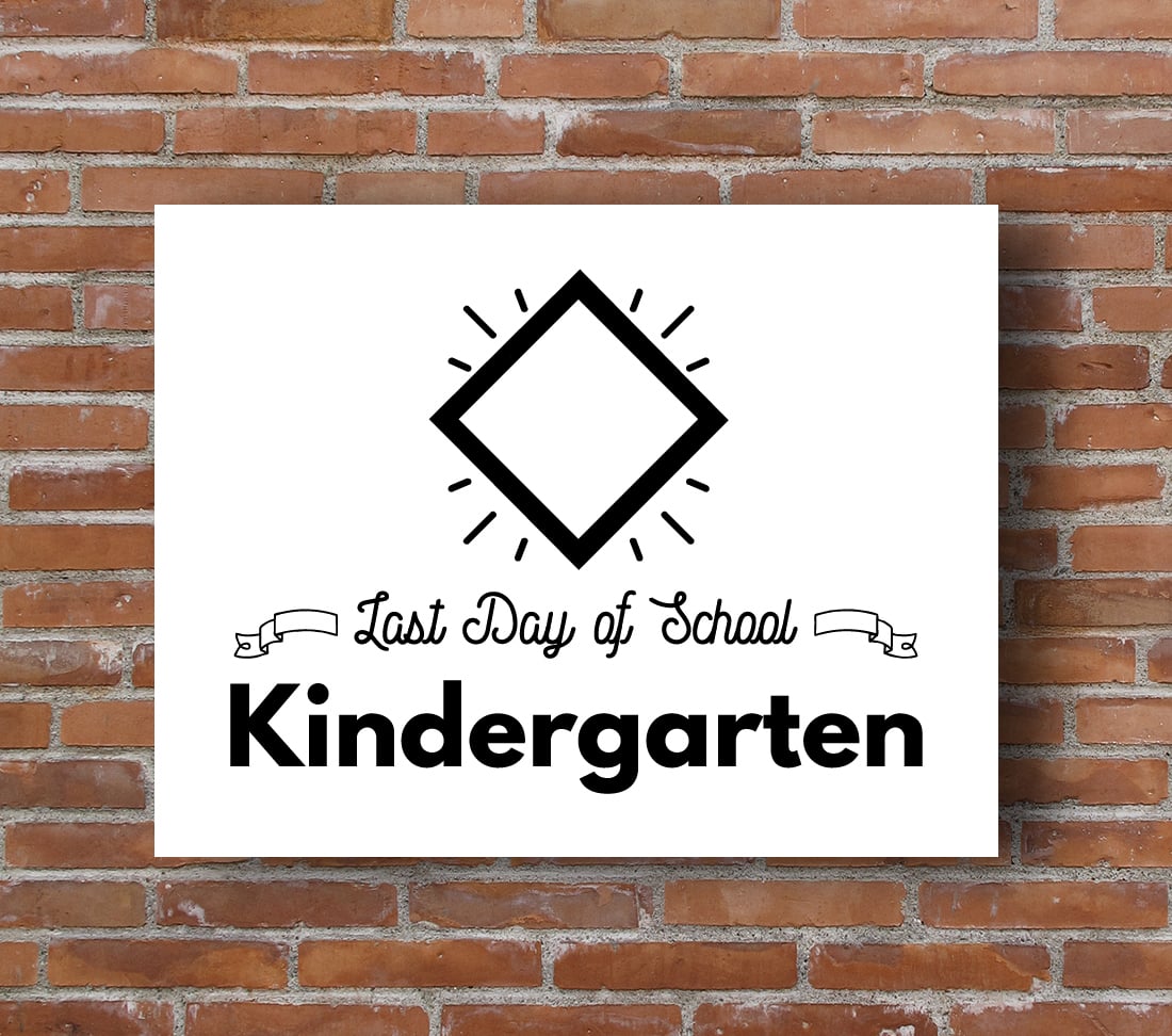 Last Day of School Printable Signs • Little Gold Pixel