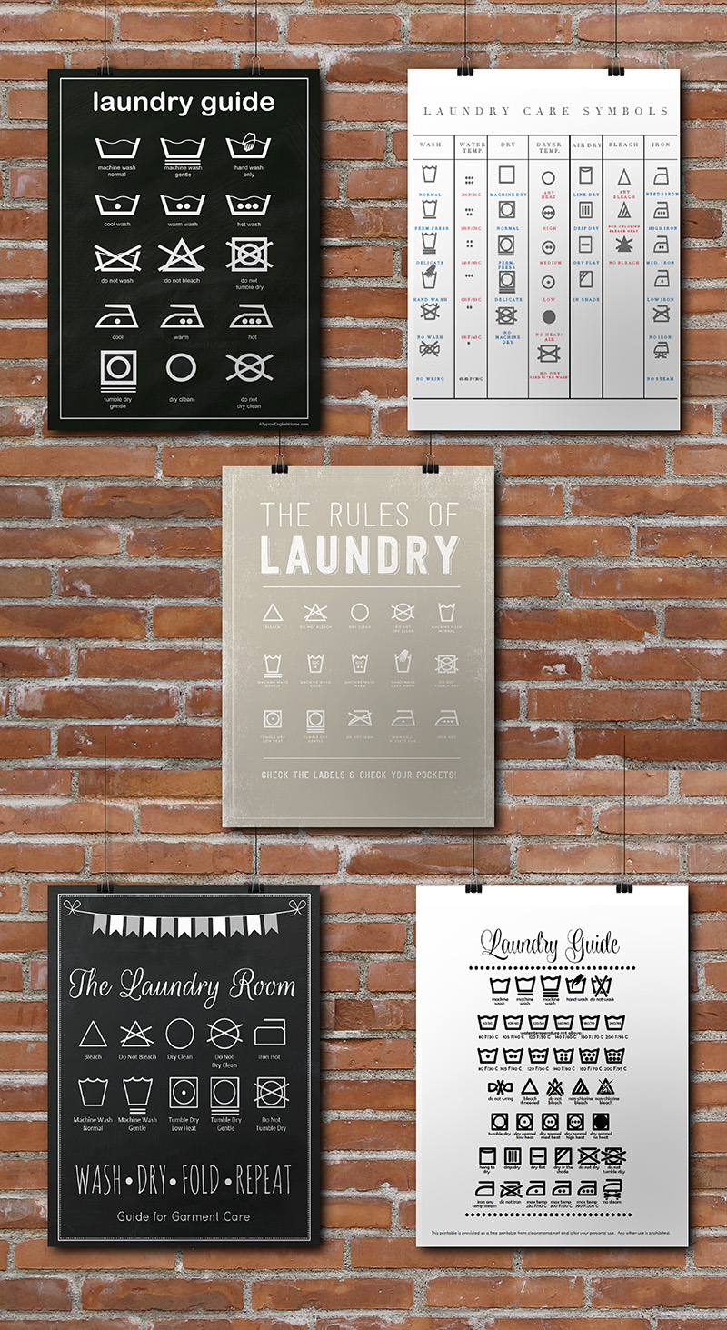 15 laundry room free printables little gold pixel