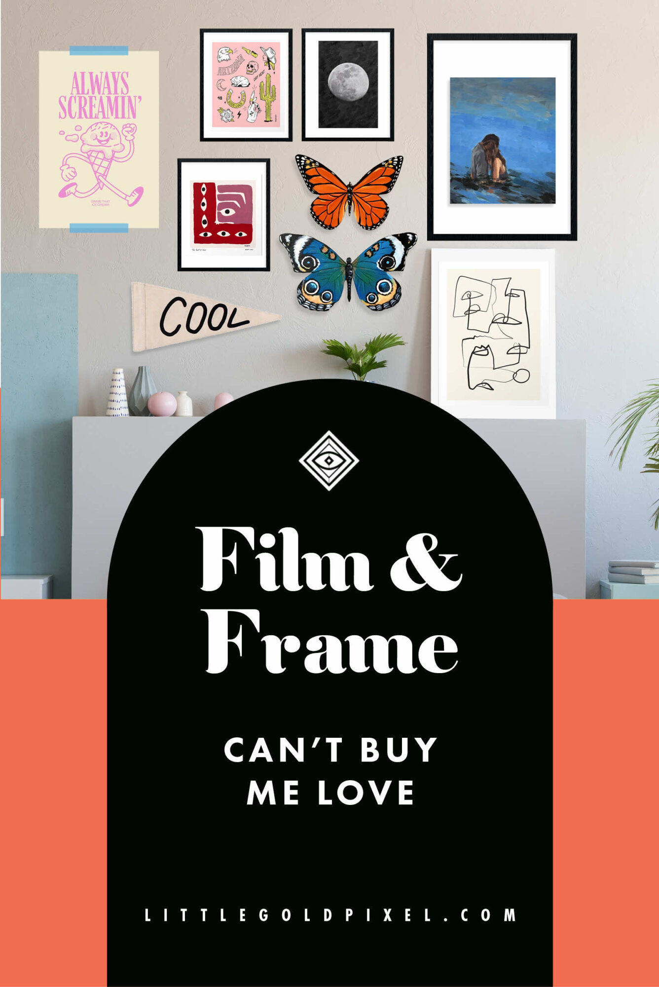 Let's Decorate Cindy Mancini's Walls • Film & Frame: Can't Buy Me Love • Little Gold Pixel 