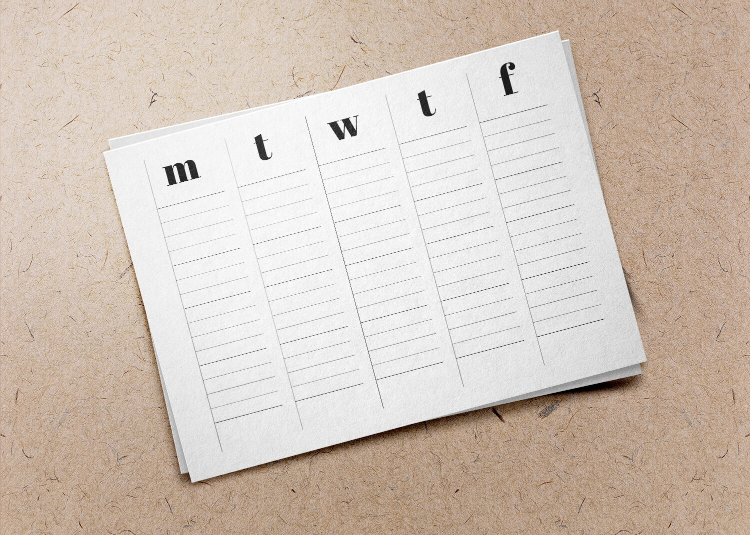 Free Minimalist Planner to Help You Get Your Sh*t Together