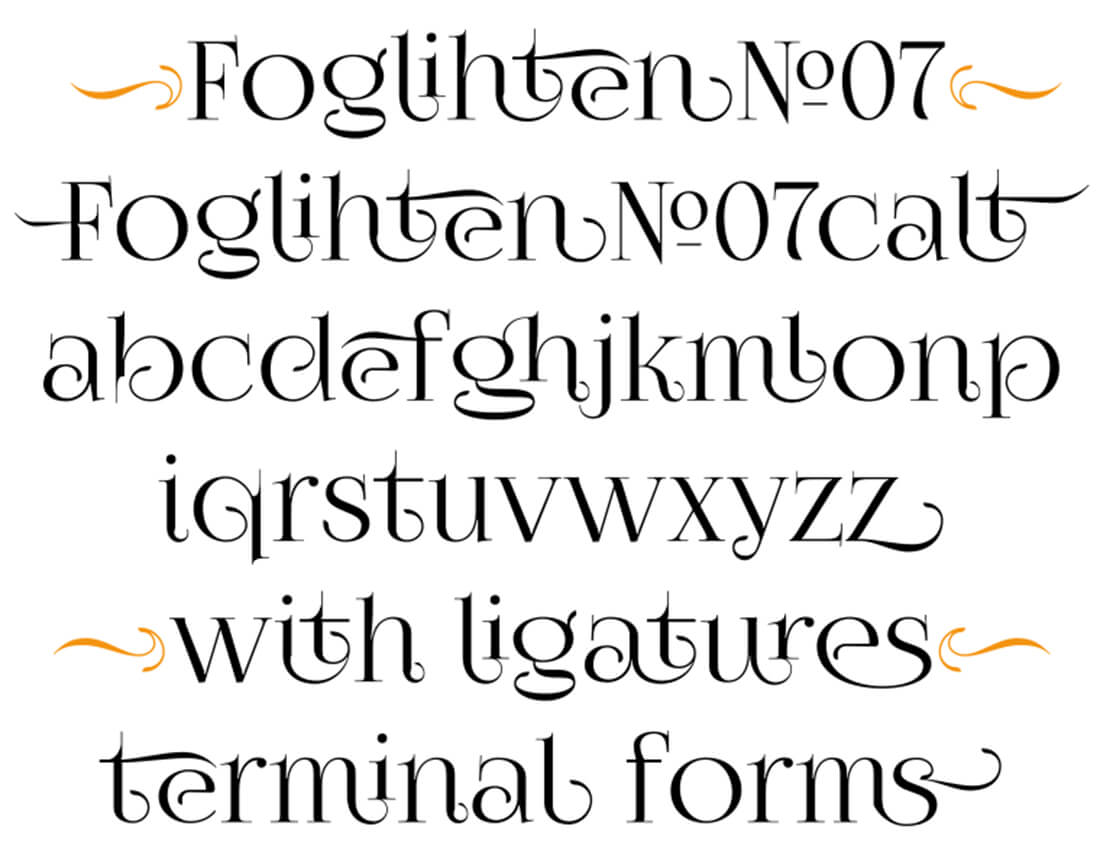 Favorite Fonts: Foglihten No 7 • Little Gold Pixel 

#typography #fontroundup #holidayfonts #holidaycardfonts