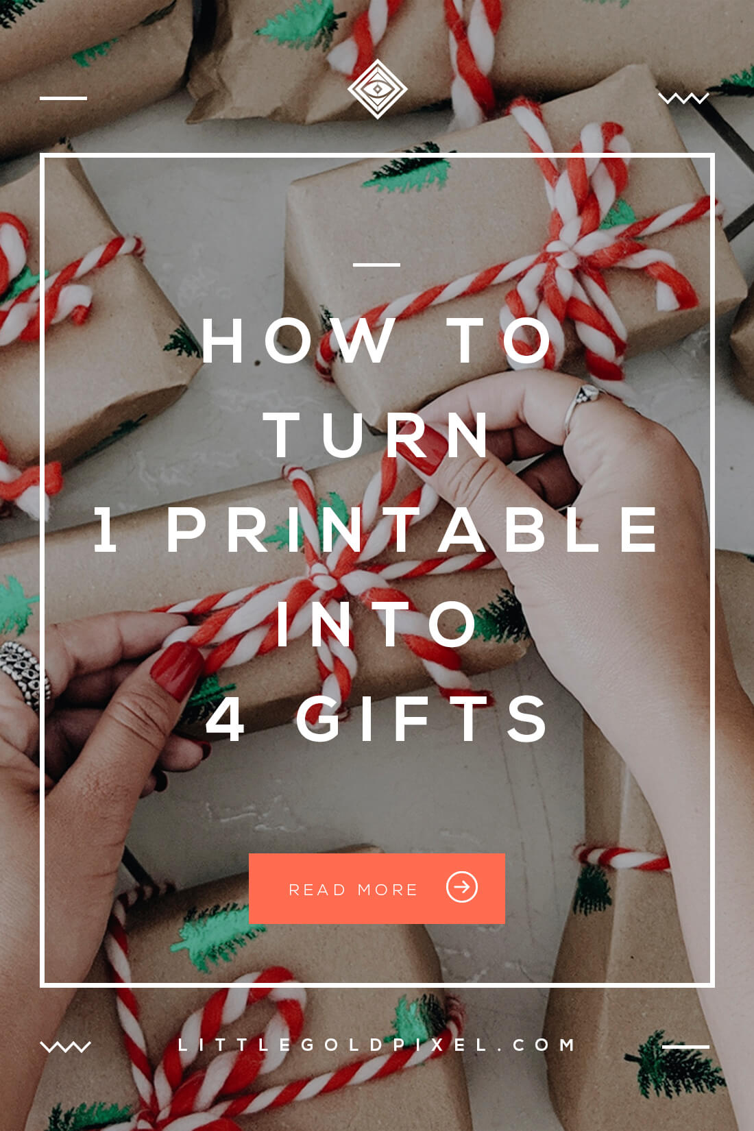 Printable Gift Ideas • How to Turn 1 Printable into 4 Gifts • Little Gold Pixel • In which I share my secret printable gift ideas — how to turn 1 printable into 4 gifts! Consider this  permission to stress less this holiday season. #printable #printableart #artprintables #giftidea #giftideas