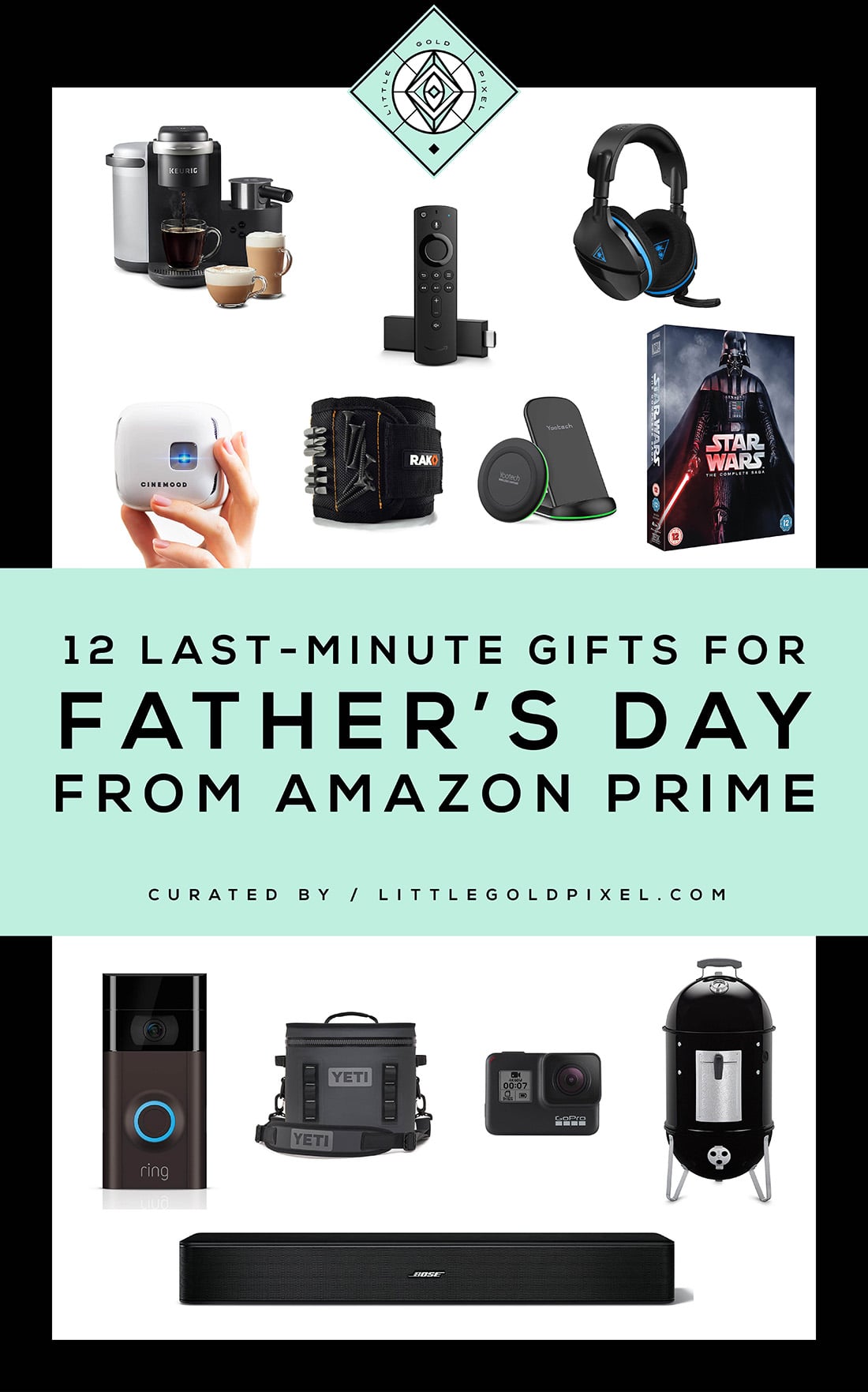 Amazon Father's Day Gifts • Last-Minute Gifts for Dad • Little Gold Pixel • In which I round up last-minute Father's Day gifts you can grab from Amazon Prime — and these gifts are sure to please the man who has everything!
