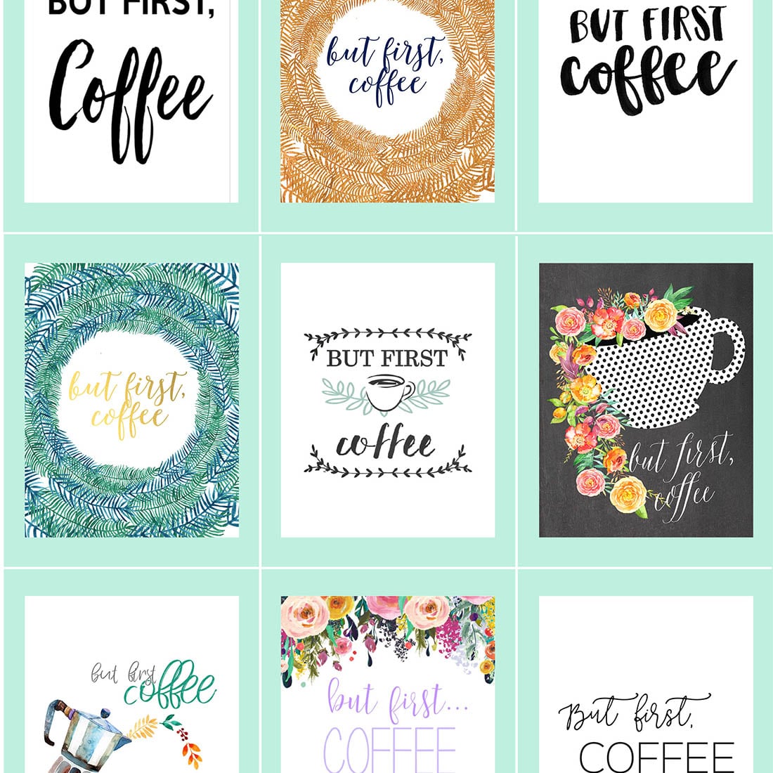 Coffee Free Printables 180 Ultimate Guide Little Gold Pixel