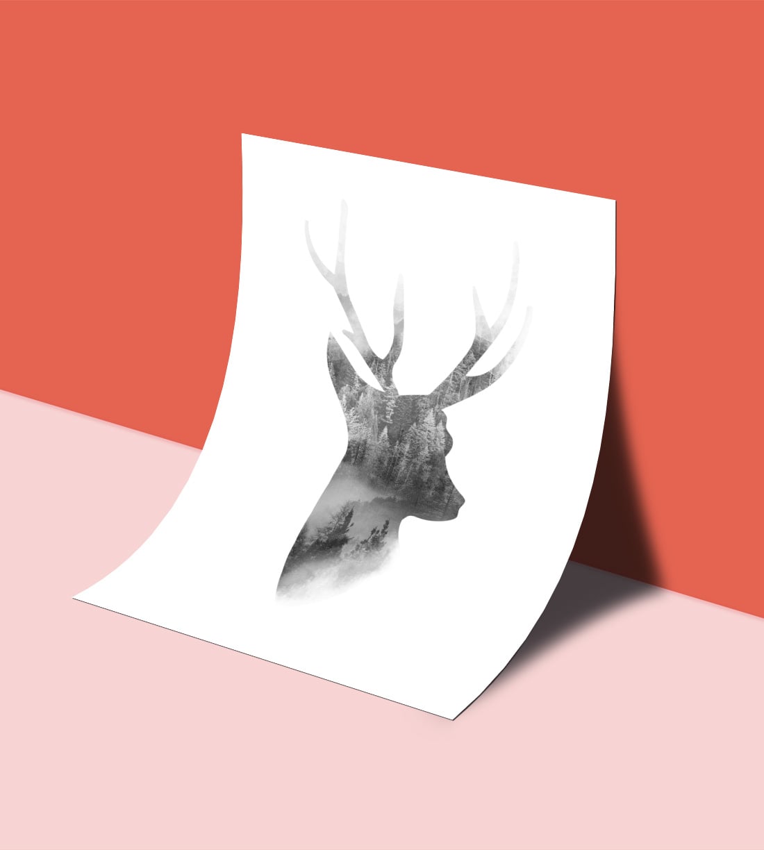 Free Deer Wall Art Printable