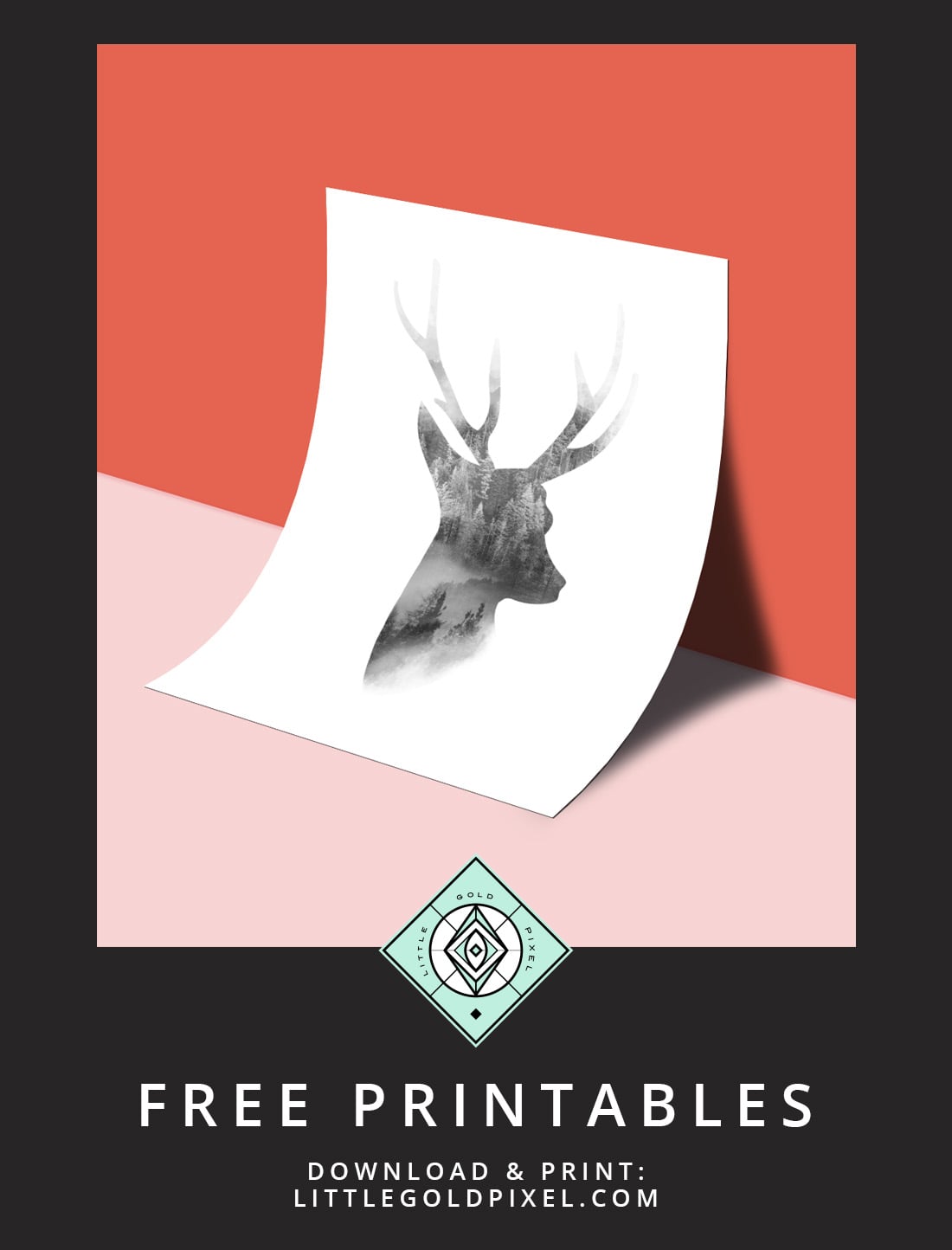 Deer Print, Printable Wall Art, Deer, Printables, Deer Art, Minimalist  Print, Wall Art Prints, Minimalist Art, Prints, Art Prints, Modern