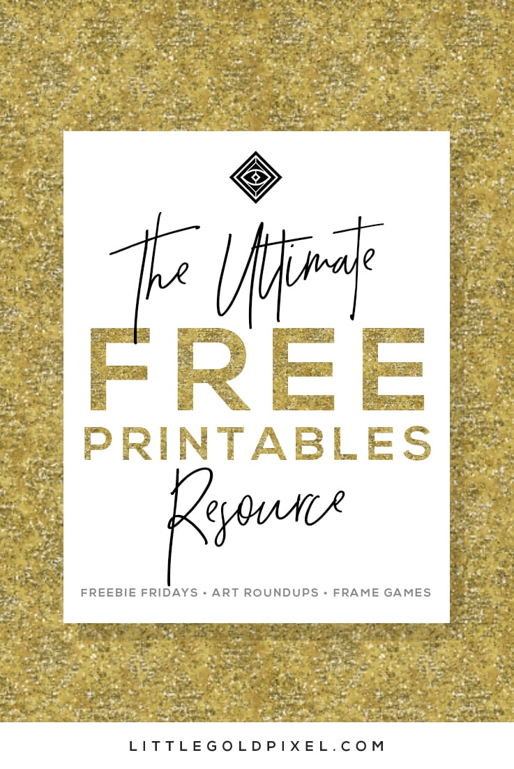 free printables free wall art roundups little gold pixel