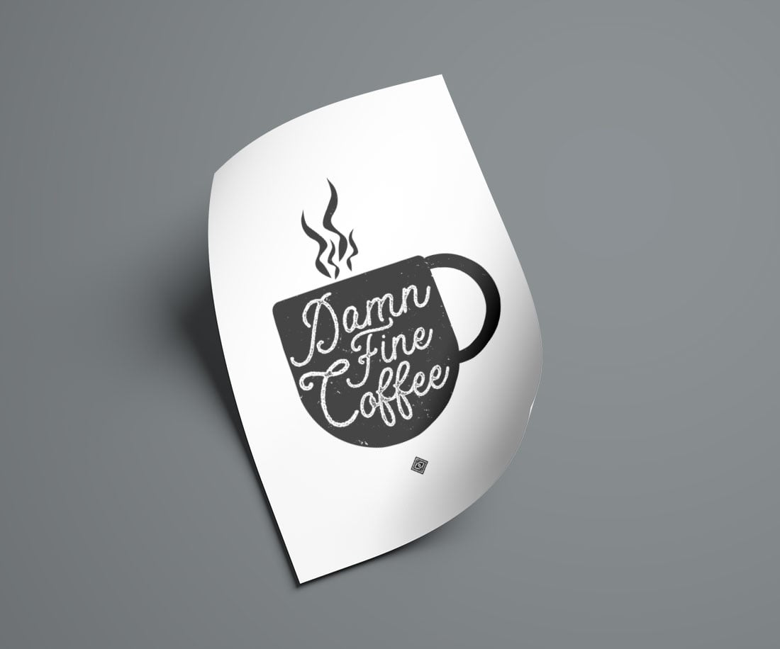 Damn Fine Coffee Free Printable • Little Gold Pixel • Download this Twin Peaks inspired free printable as part of my Freebie Friday series. Instant wall art! Bonus: watch the time-lapse video to see how I made it.